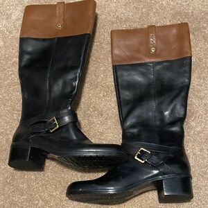Bandolino Black and Brown Heeled Boots